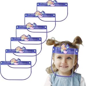 Girls  Face Shield Full Face Cover Clear Face.